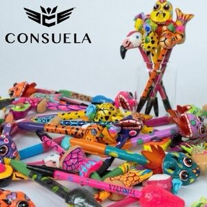 Consuela Paper Mache Refillable Ink Pen
